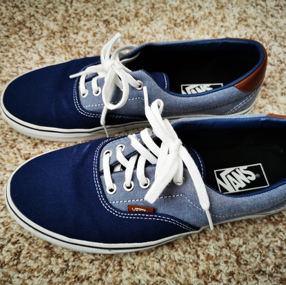 Men's Vans denim skating sneakers shoes 9M